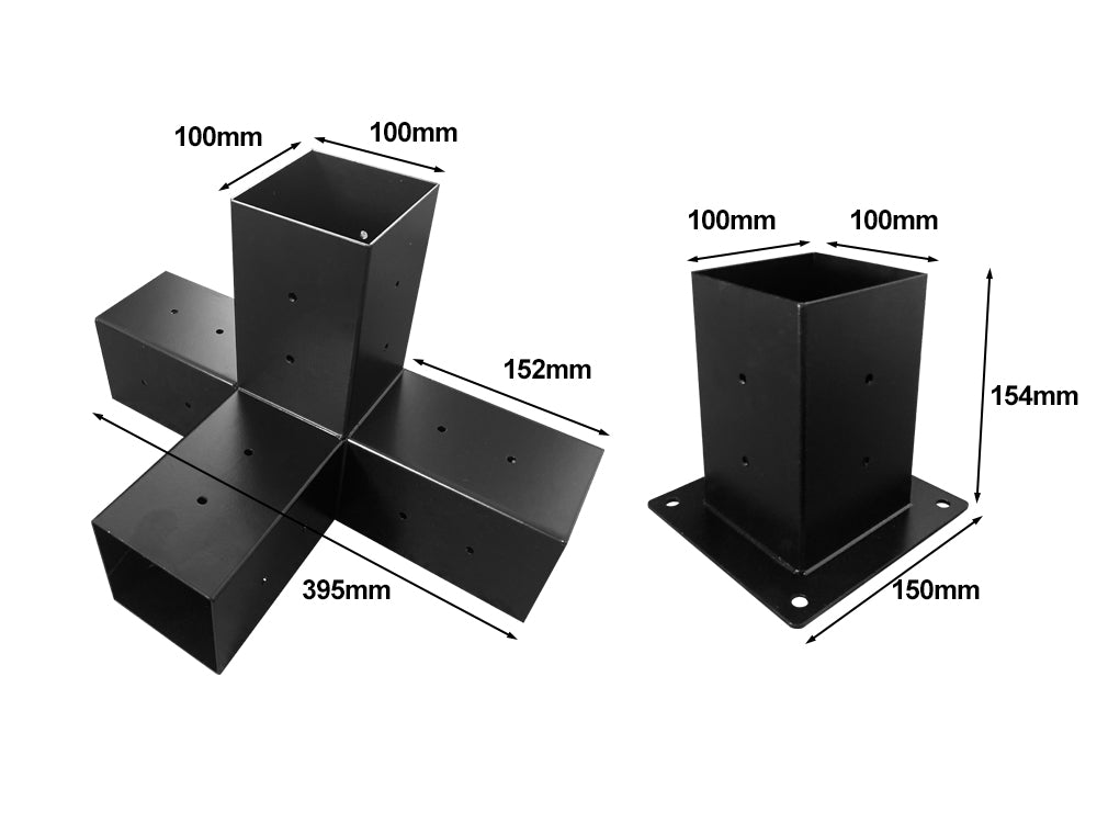 Pergola Bracket 4-Way Kit