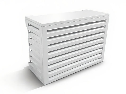 Aluminum Heat Pump Cover- White-Small
