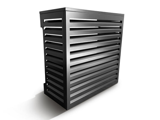 Aluminum Heat Pump Cover- Black -Medium