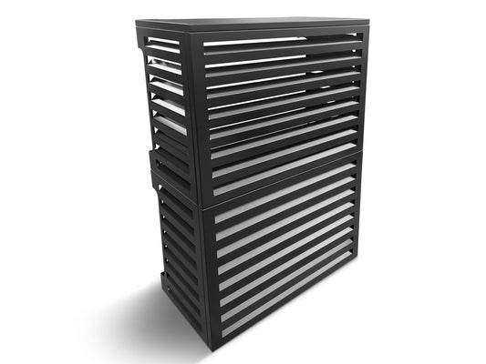 Aluminum Heat Pump Cover- Black-Large