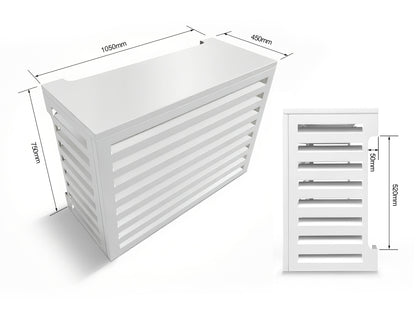 Aluminum Heat Pump Cover- White-Small