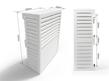 Aluminum Heat Pump Cover- White-Large